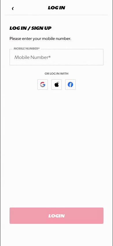 Guest sign-in and create-account journey