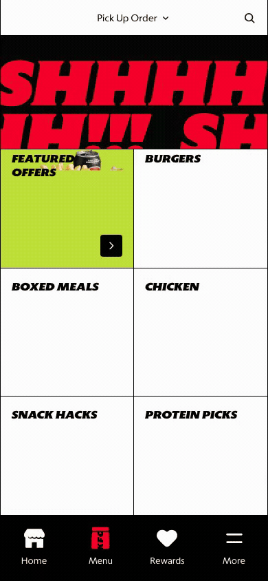 Signed-in Secret Menu unlock journey