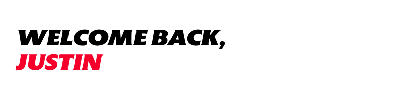 Homepage personalized greeting for a signed-in customer